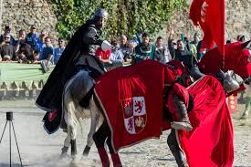 Torneo a caballo en fiesta medieval de Monforte