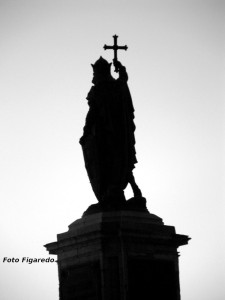 Estatua de Pelayo. Foto Figaredo, Gijón